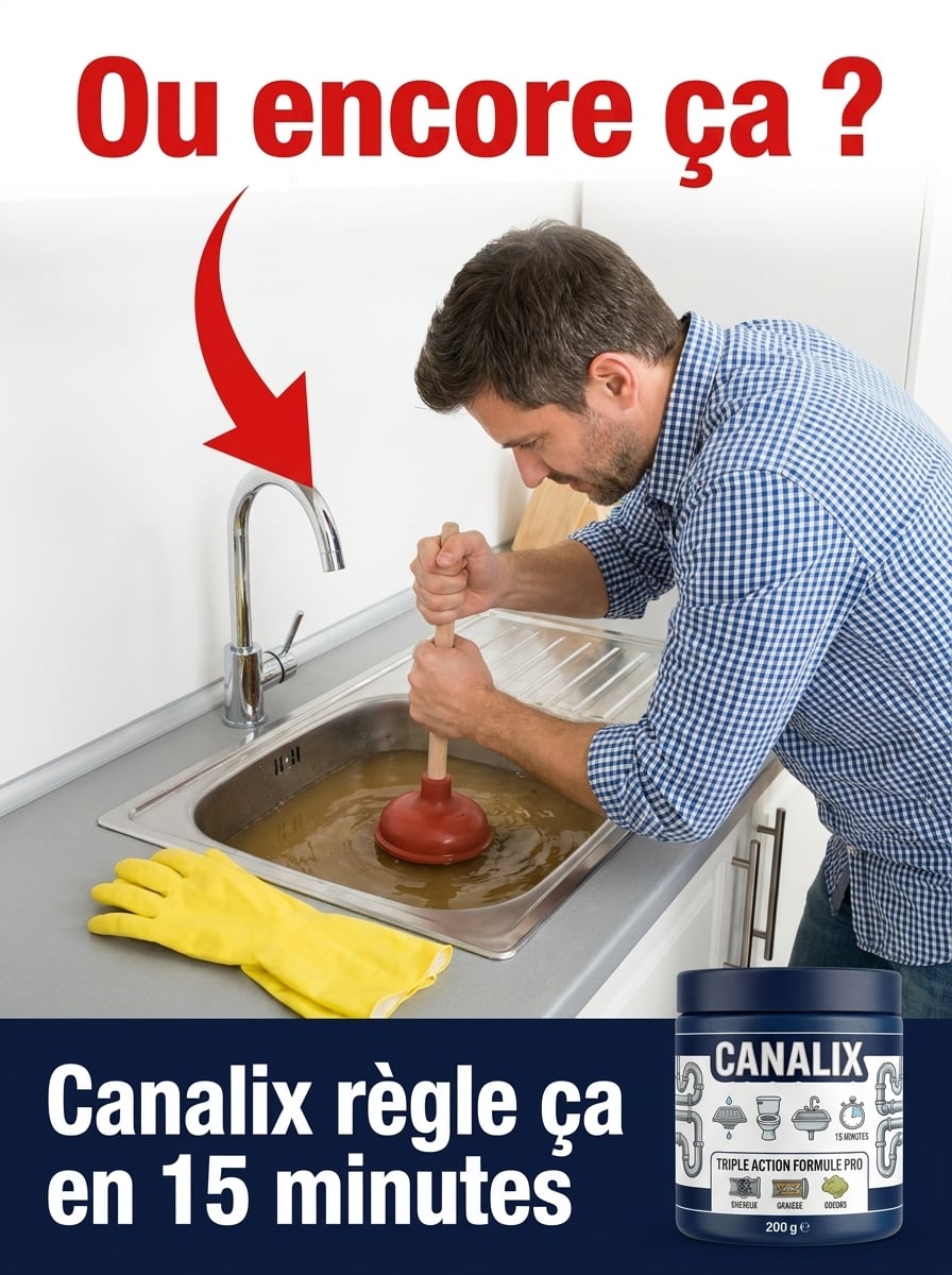 Canalix™ — Déboucheur Canalisations Poudre Moussante | Triple Action | Résultats en 15 Minutes