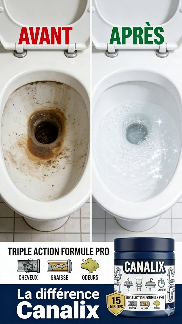 Canalix— Déboucheur Canalisations Poudre Moussante | Triple Action | Résultats en 15 Minutes